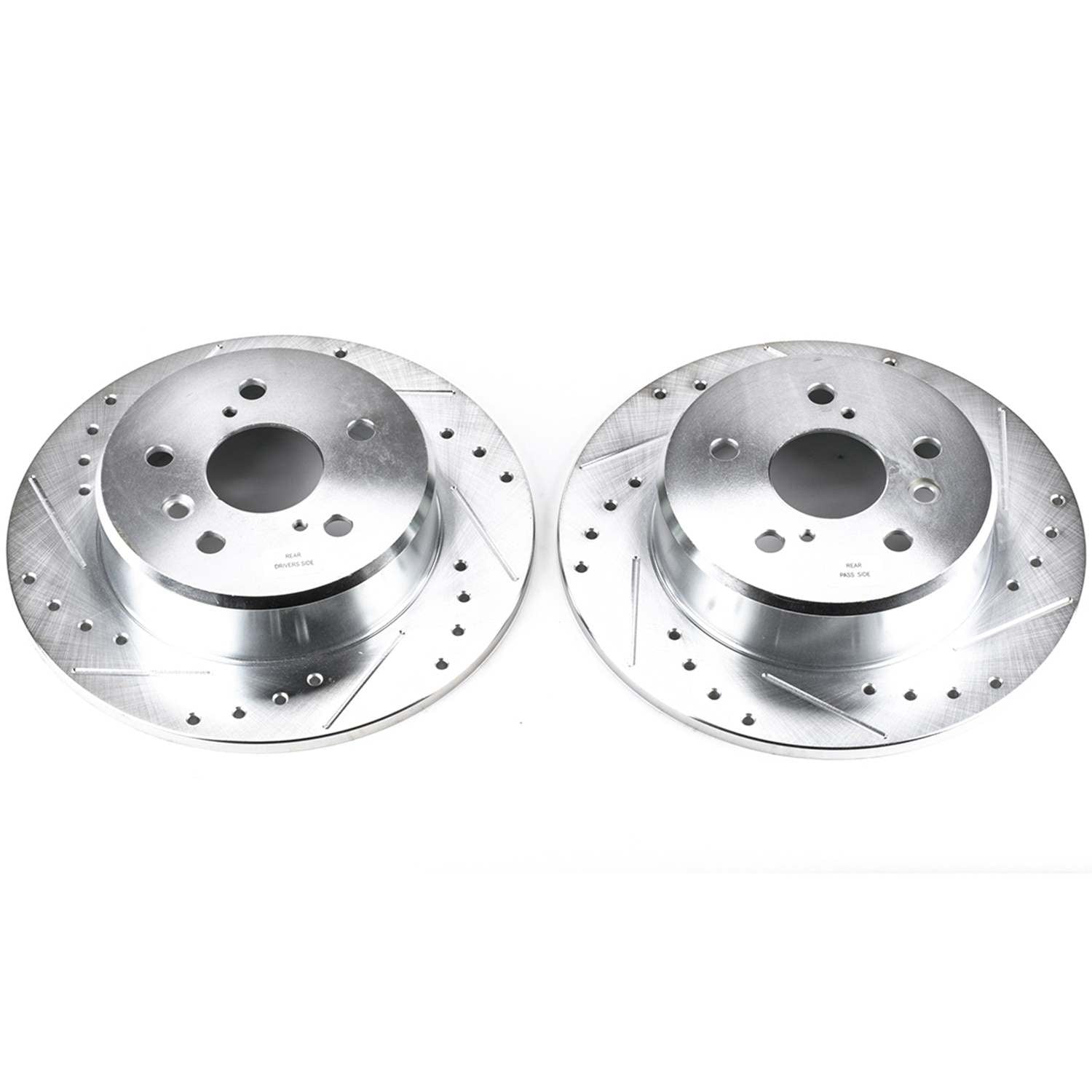 PowerStop Power Stop 99-03 Lexus RX300 Rear Evolution Drilled & Slotted Rotors - Pair JBR738XPR