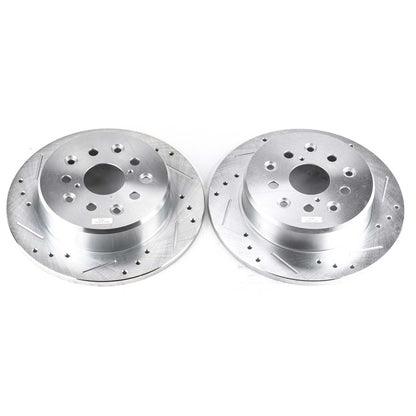 PowerStop Power Stop 98-05 Lexus GS300 Rear Evolution Drilled & Slotted Rotors - Pair JBR739XPR