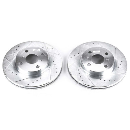 PowerStop Power Stop 98-02 Chevrolet Prizm Front Evolution Drilled & Slotted Rotors - Pair JBR741XPR