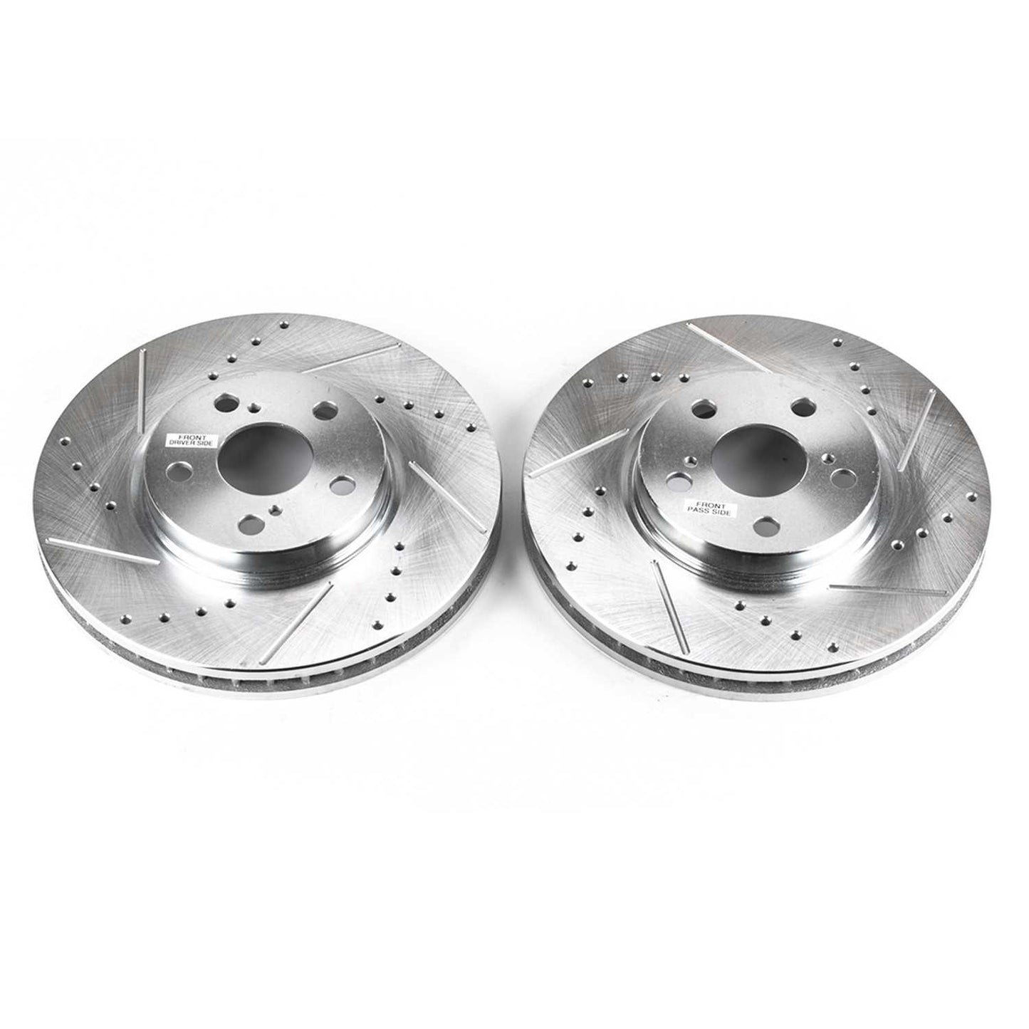 PowerStop Power Stop 94-99 Toyota Celica Front Evolution Drilled & Slotted Rotors - Pair JBR748XPR