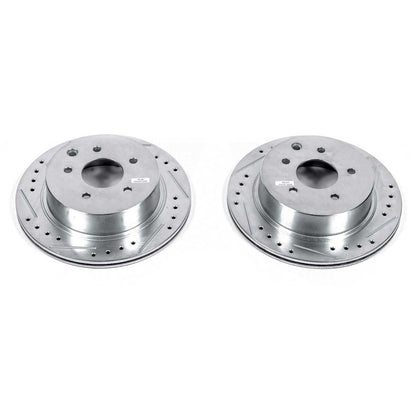 PowerStop Power Stop 93-97 Infiniti J30 Rear Evolution Drilled & Slotted Rotors - Pair JBR751XPR