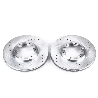 PowerStop Power Stop 03-04 Nissan Frontier Front Evolution Drilled & Slotted Rotors - Pair JBR756XPR