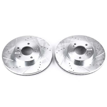 PowerStop Power Stop 97-01 Infiniti Q45 Front Evolution Drilled & Slotted Rotors - Pair JBR758XPR
