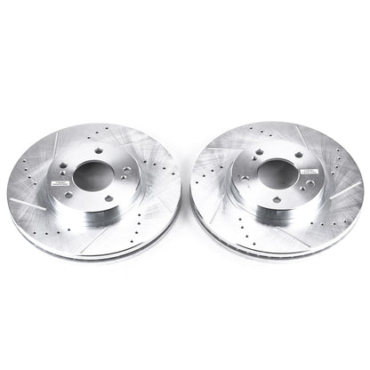 PowerStop Power Stop 97-01 Infiniti Q45 Front Evolution Drilled & Slotted Rotors - Pair JBR758XPR
