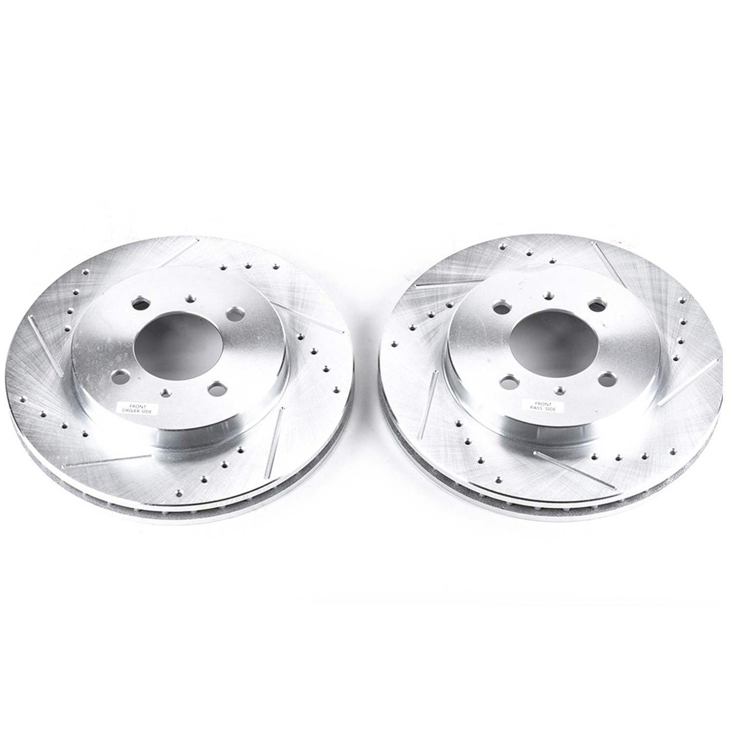 PowerStop Power Stop 02-07 Mitsubishi Lancer Front Evolution Drilled & Slotted Rotors - Pair JBR779XPR