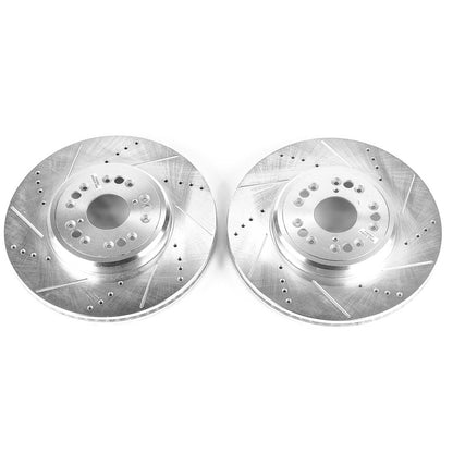 PowerStop Power Stop 95-00 Lexus LS400 Front Evolution Drilled & Slotted Rotors - Pair JBR789XPR