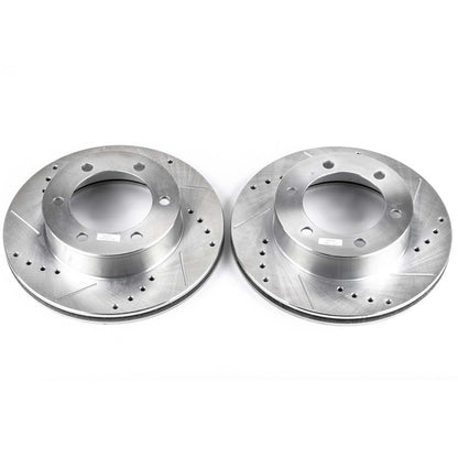 PowerStop Power Stop 96-02 Toyota 4Runner Front Evolution Drilled & Slotted Rotors - Pair JBR791XPR