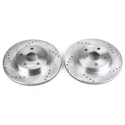 PowerStop Power Stop 96-00 Toyota RAV4 Front Evolution Drilled & Slotted Rotors - Pair JBR793XPR