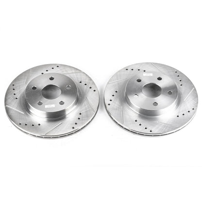 PowerStop Power Stop 96-00 Toyota RAV4 Front Evolution Drilled & Slotted Rotors - Pair JBR793XPR