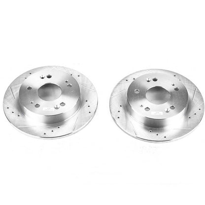 PowerStop Power Stop 13-15 Acura ILX Rear Evolution Drilled & Slotted Rotors - Pair JBR798XPR