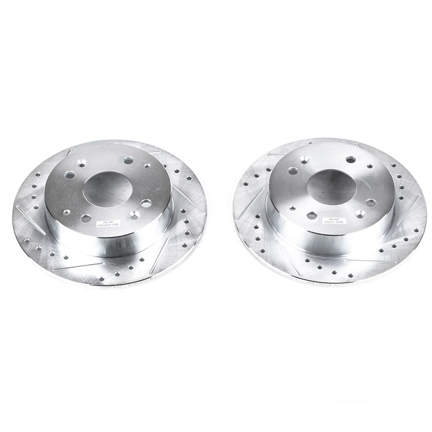 PowerStop Power Stop 98-99 Acura CL Rear Evolution Drilled & Slotted Rotors - Pair JBR799XPR