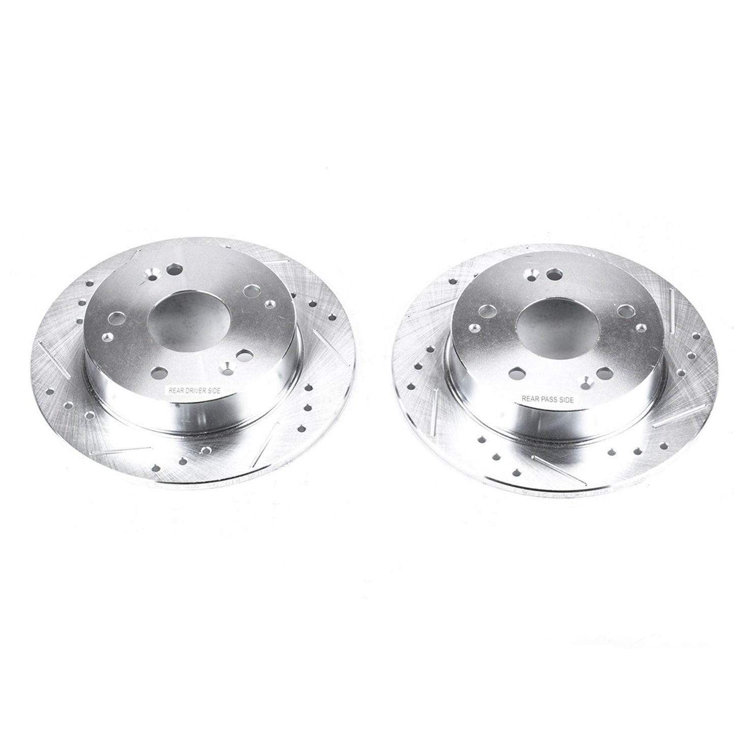 PowerStop Power Stop 97-98 Acura Integra Rear Evolution Drilled & Slotted Rotors - Pair JBR910XPR