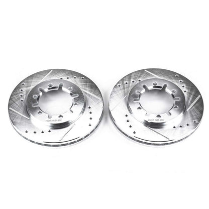 PowerStop Power Stop 98-04 Nissan Frontier Front Evolution Drilled & Slotted Rotors - Pair JBR915XPR