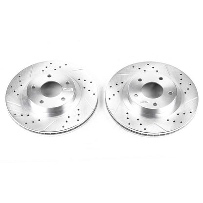 PowerStop Power Stop 02-04 Infiniti I35 Front Evolution Drilled & Slotted Rotors - Pair JBR919XPR