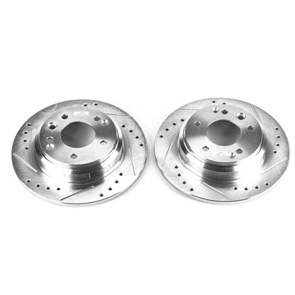 PowerStop Power Stop 99-01 Acura RL Rear Evolution Drilled & Slotted Rotors - Pair JBR929XPR