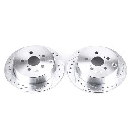 PowerStop Power Stop 03-06 Pontiac Vibe Rear Evolution Drilled & Slotted Rotors - Pair JBR932XPR