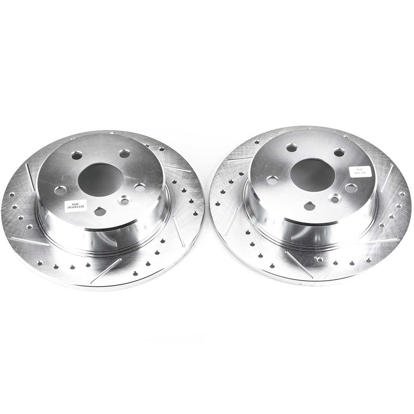 PowerStop Power Stop 00-04 Toyota Avalon Rear Evolution Drilled & Slotted Rotors - Pair JBR934XPR