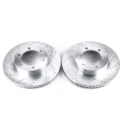 PowerStop Power Stop 01-07 Toyota Sequoia Front Evolution Drilled & Slotted Rotors - Pair JBR935XPR