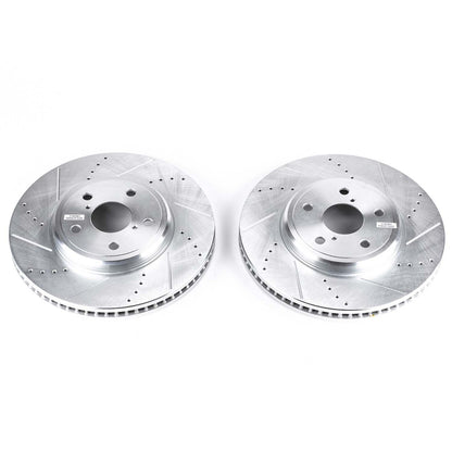 PowerStop Power Stop 01-06 Lexus LS430 Front Evolution Drilled & Slotted Rotors - Pair JBR938XPR