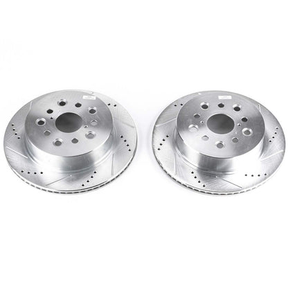 PowerStop Power Stop 01-06 Lexus LS430 Rear Evolution Drilled & Slotted Rotors - Pair JBR939XPR