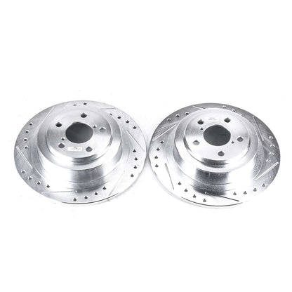 PowerStop Power Stop 03-06 Subaru Baja Rear Evolution Drilled & Slotted Rotors - Pair JBR945XPR