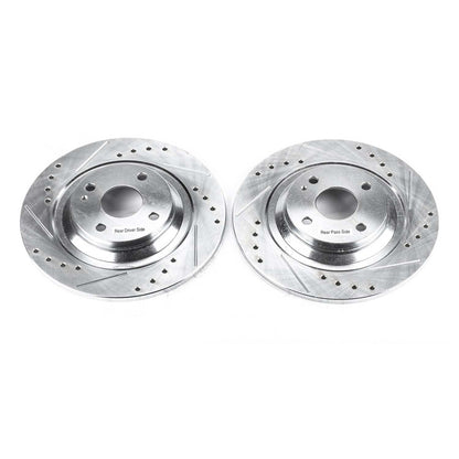 PowerStop Power Stop 01-05 Mazda Miata Rear Evolution Drilled & Slotted Rotors - Pair JBR951XPR