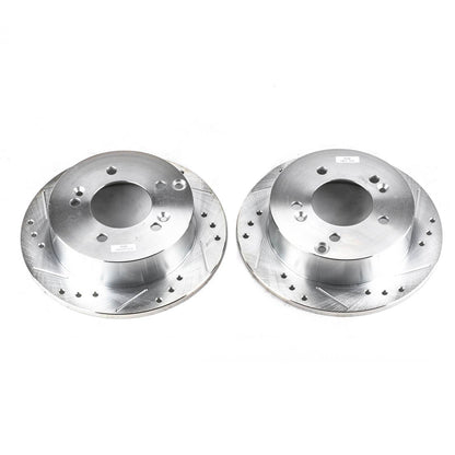 PowerStop Power Stop 06-10 Hyundai Sonata Rear Evolution Drilled & Slotted Rotors - Pair JBR959XPR