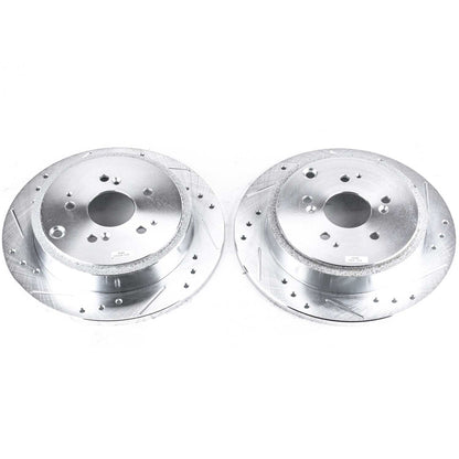 PowerStop Power Stop 01-06 Acura MDX Rear Evolution Drilled & Slotted Rotors - Pair JBR960XPR