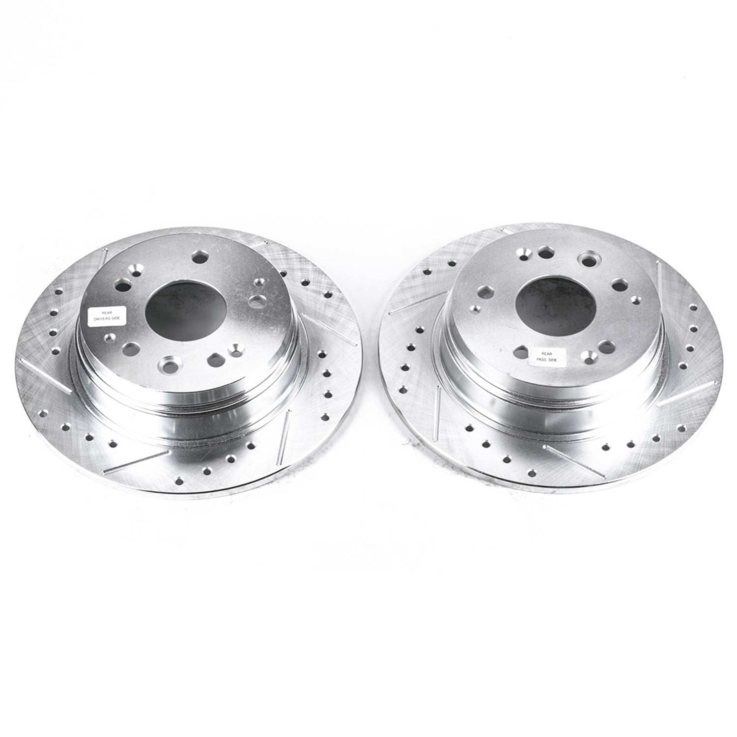 PowerStop Power Stop 01-03 Acura CL Rear Evolution Drilled & Slotted Rotors - Pair JBR961XPR