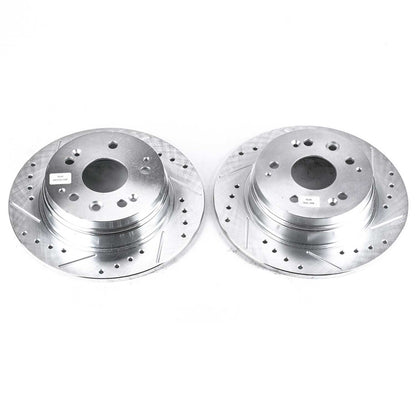 PowerStop Power Stop 01-03 Acura CL Rear Evolution Drilled & Slotted Rotors - Pair JBR961XPR