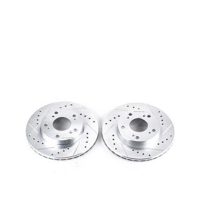 PowerStop Power Stop 02-06 Acura RSX Front Evolution Drilled & Slotted Rotors - Pair JBR962XPR