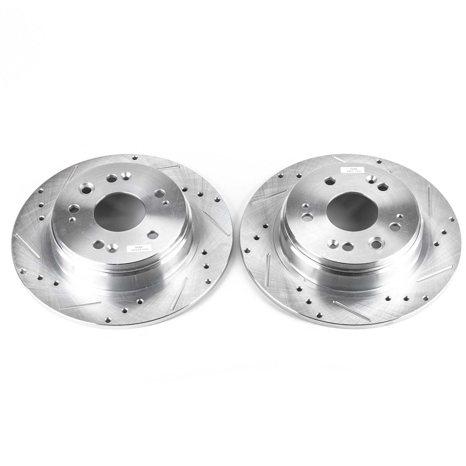 PowerStop Power Stop 02-04 Honda CR-V Rear Evolution Drilled & Slotted Rotors - Pair JBR963XPR