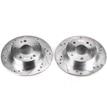 PowerStop Power Stop 04-08 Acura TSX Rear Evolution Drilled & Slotted Rotors - Pair JBR964XPR