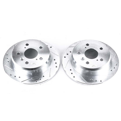 PowerStop Power Stop 02-03 Lexus ES300 Rear Evolution Drilled & Slotted Rotors - Pair JBR973XPR