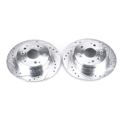 PowerStop Power Stop 04-08 Acura TL Rear Evolution Drilled & Slotted Rotors - Pair JBR987XPR