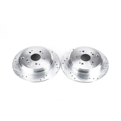 PowerStop Power Stop 02-04 Honda Odyssey Rear Evolution Drilled & Slotted Rotors - Pair JBR988XPR