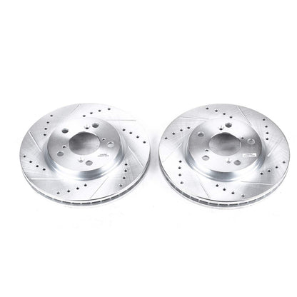 PowerStop Power Stop 05-10 Honda Odyssey Front Evolution Drilled & Slotted Rotors - Pair JBR989XPR