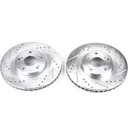 PowerStop Power Stop 13-15 Acura ILX Front Evolution Drilled & Slotted Rotors - Pair JBR991XPR