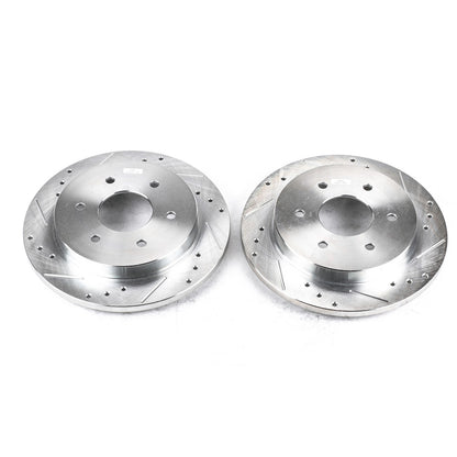 PowerStop Power Stop 04-10 Infiniti QX56 Rear Evolution Drilled & Slotted Rotors - Pair JBR994XPR