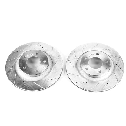 PowerStop Power Stop 04-11 Mazda RX-8 Rear Evolution Drilled & Slotted Rotors - Pair JBR997XPR