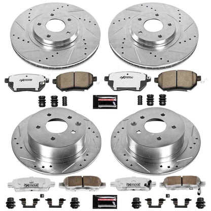 PowerStop Power Stop 05-06 Nissan Altima Front & Rear Z26 Street Warrior Brake Kit K092-26