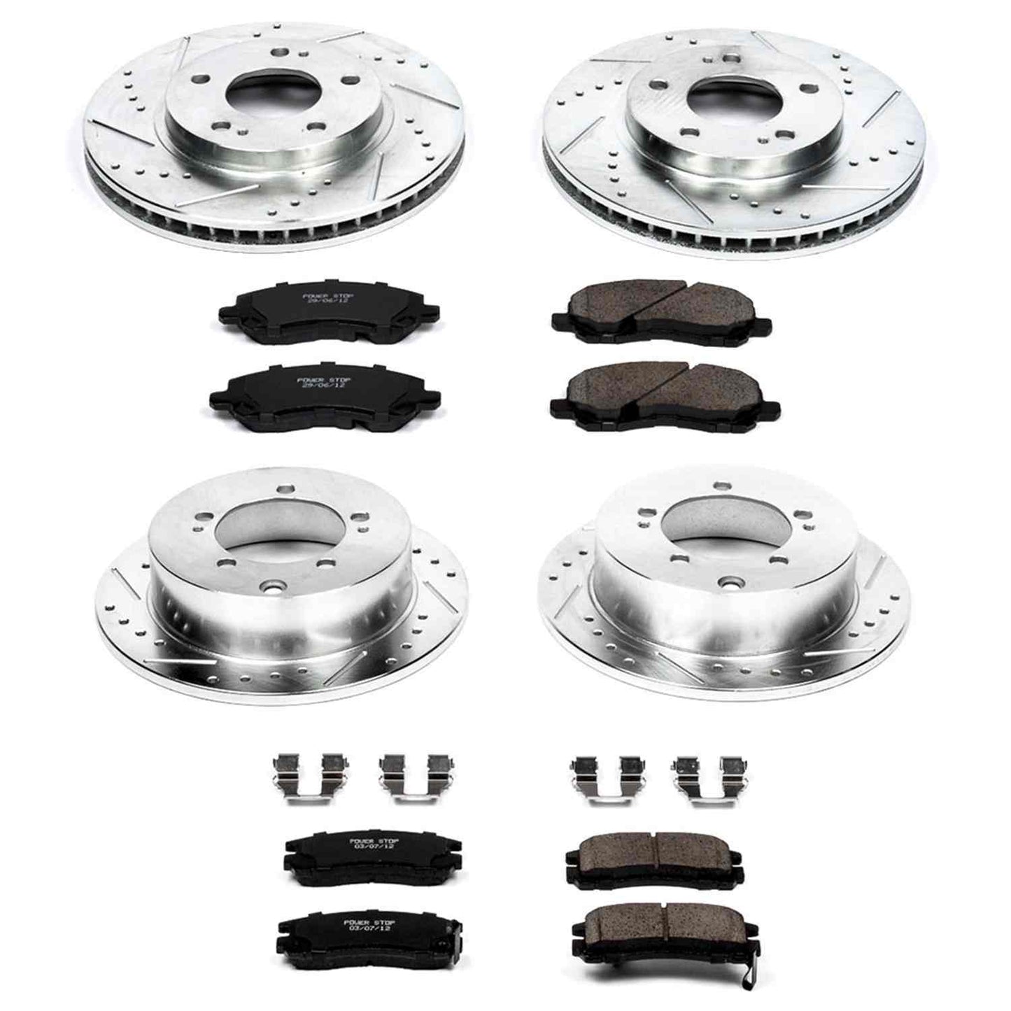 PowerStop Power Stop 05-06 Nissan Altima Front & Rear Z23 Evolution Sport Brake Kit K092