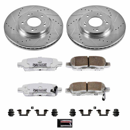 PowerStop Power Stop 02-06 Nissan Altima Rear Z26 Street Warrior Brake Kit K098-26