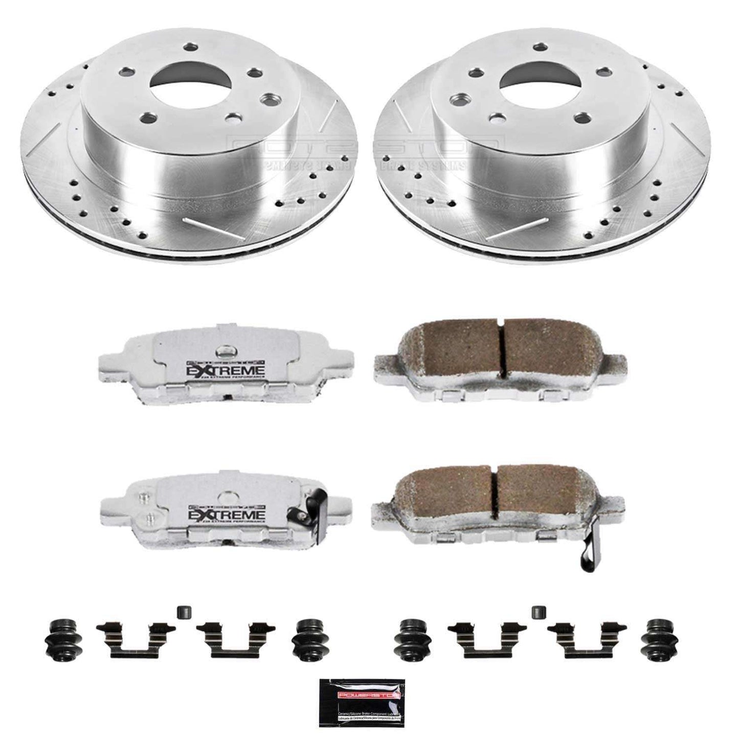 PowerStop Power Stop 03-05 Infiniti G35 Rear Z26 Street Warrior Brake Kit K103-26