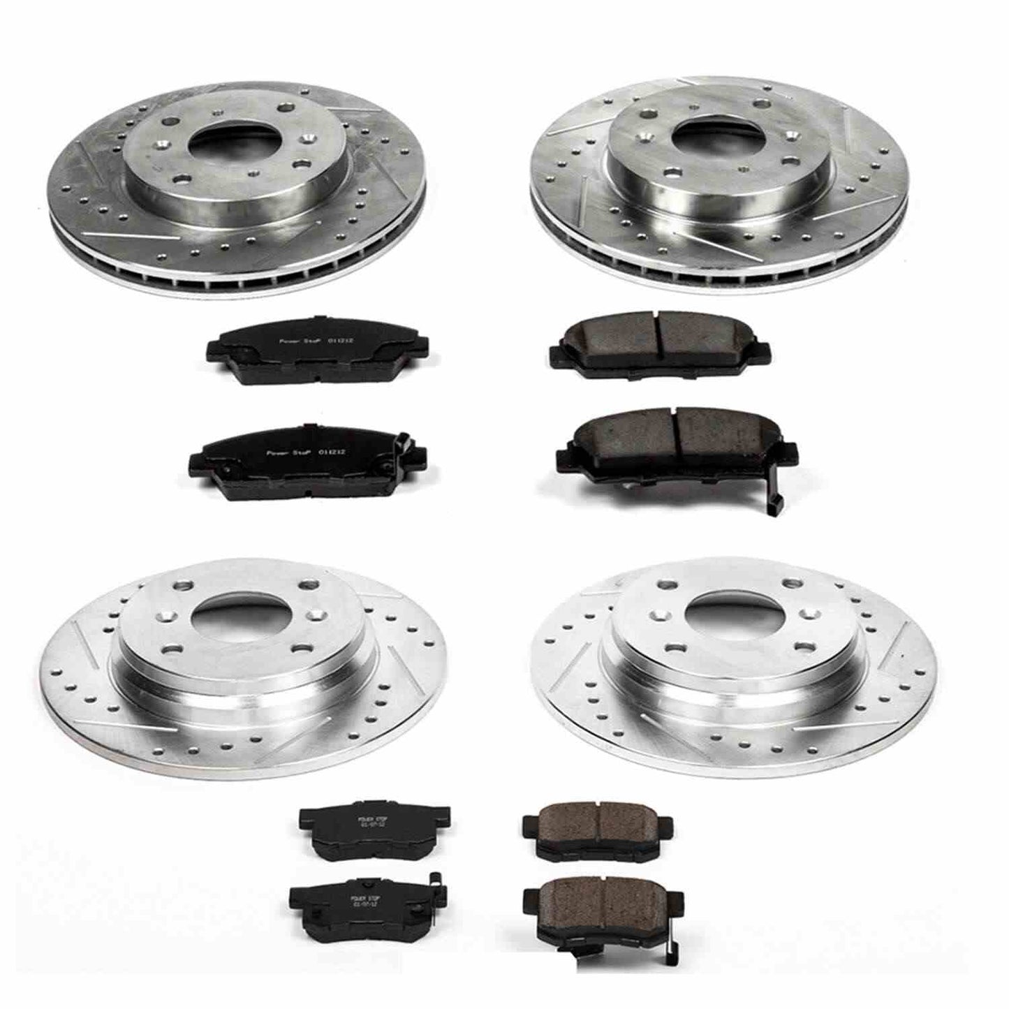 PowerStop Power Stop 92-96 Honda Prelude Front & Rear Z23 Evolution Sport Brake Kit K1034