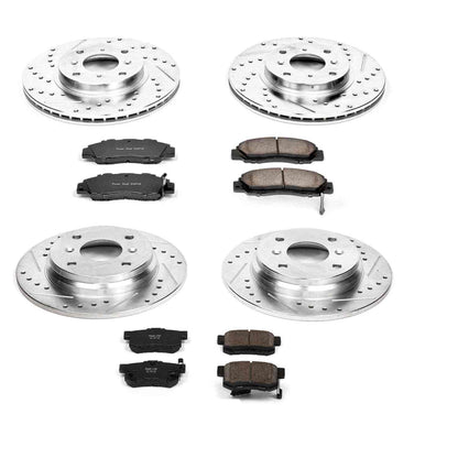 Power Stop 93-96 Honda Prelude Front & Rear Z23 Evolution Sport Brake Kit K1038