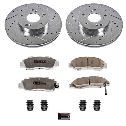 PowerStop Power Stop 98-02 Honda Accord Front Z26 Street Warrior Brake Kit K1041-26