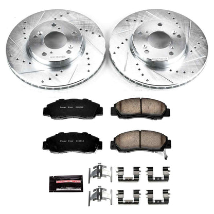PowerStop Power Stop 98-02 Honda Accord Front Z23 Evolution Sport Brake Kit K1041