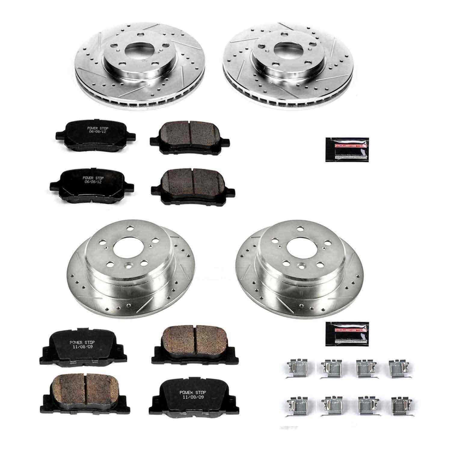 PowerStop Power Stop 00-01 Lexus ES300 Front & Rear Z23 Evolution Sport Brake Kit K1061