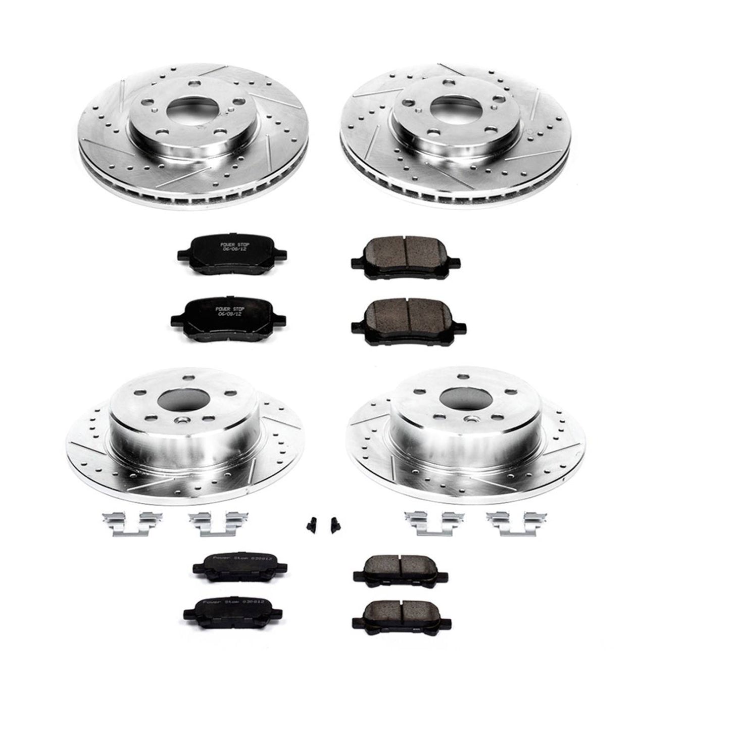 PowerStop Power Stop 00-04 Toyota Avalon Front & Rear Z23 Evolution Sport Brake Kit K1063